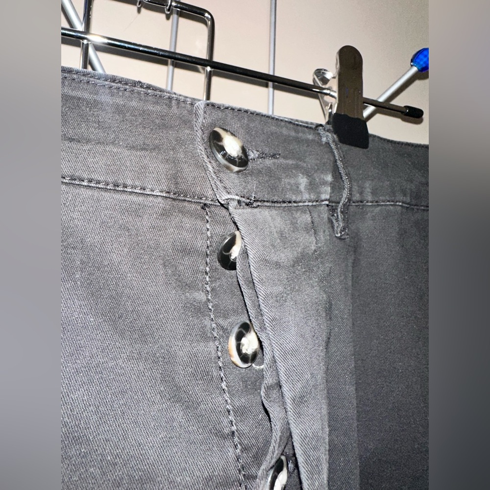 Straight Leg Button Closure Pants - Picture 2 of 6